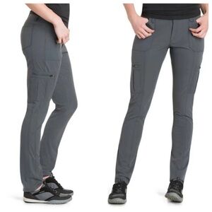 KUHL Horizn Gray Ripstop Skinny Hiking Climbing Outdoor Active Cargo Pants 22W R